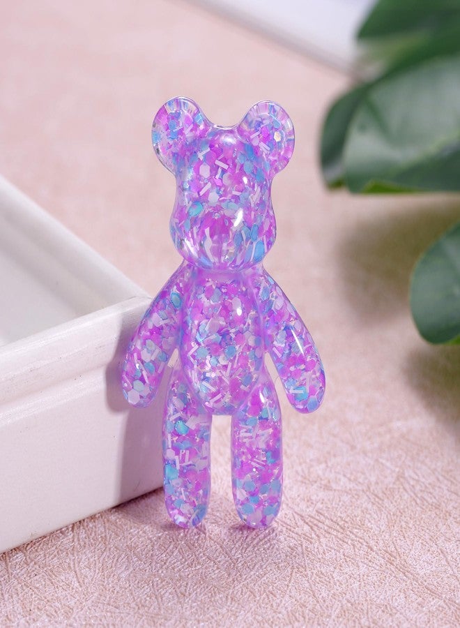 Aesnefe Pocket Bear Hug, Anxiety Relief Gifts, Mental Health Positivity Gift, Autism Fidget Gift, Stress Relief Gifts for Her, Comforting Bear for Son Daughter Back to School, Purple - Image 4